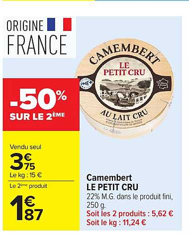 Camembert LE PETIT CRU
