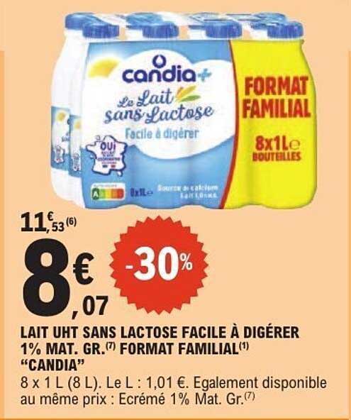 Candia Lait sans Lactose