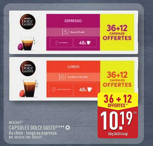 CAPSULES DOLCE GUSTO