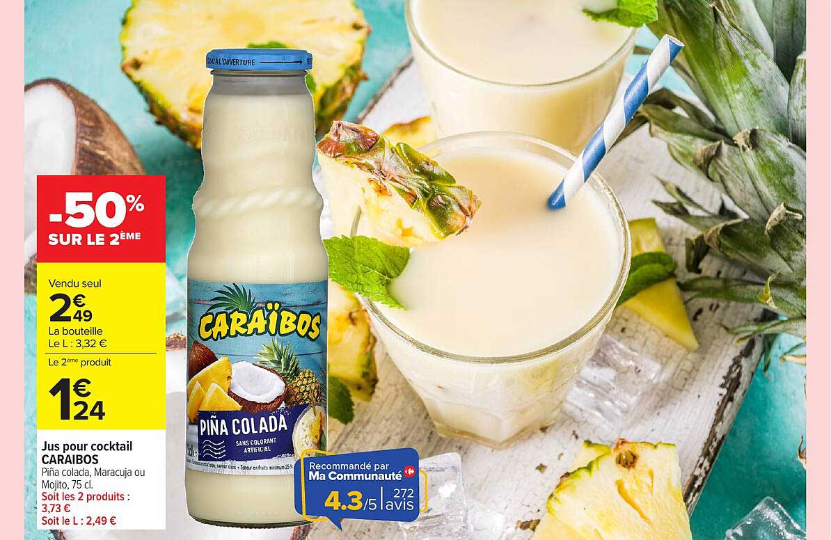 CARAÏBOS PIÑA COLADA
