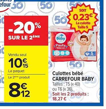 Carrefour Baby Culottes bébé