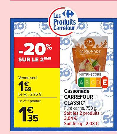 Carrefour CLASSIC' Cassonade