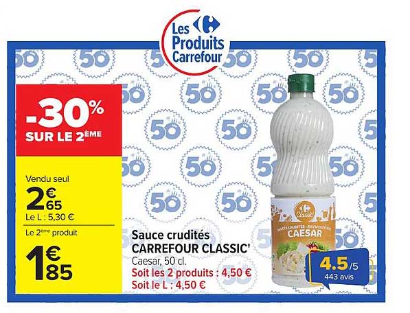 Carrefour Classic' Sauce crudités Caesar