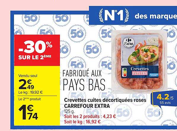 Carrefour Extra Crevettes petites