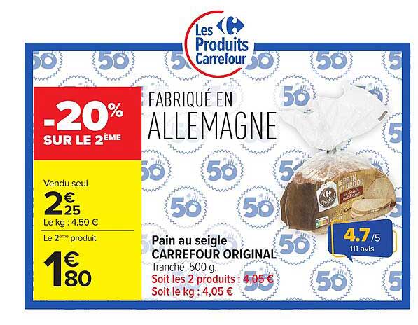Carrefour Original Pain au seigle