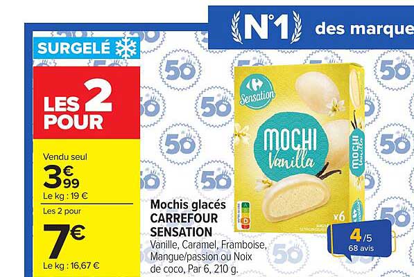 Carrefour Sensation Mochi Vanilla