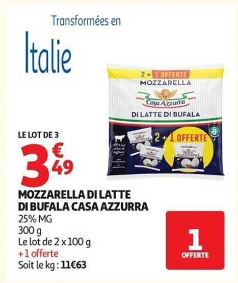 Casa Azzurra Mozzarella DI LATTE DI BUFALA