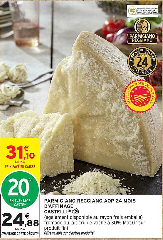 CASTELLI Parmigiano Reggiano AOP 24 MOIS D'AFFINAGE