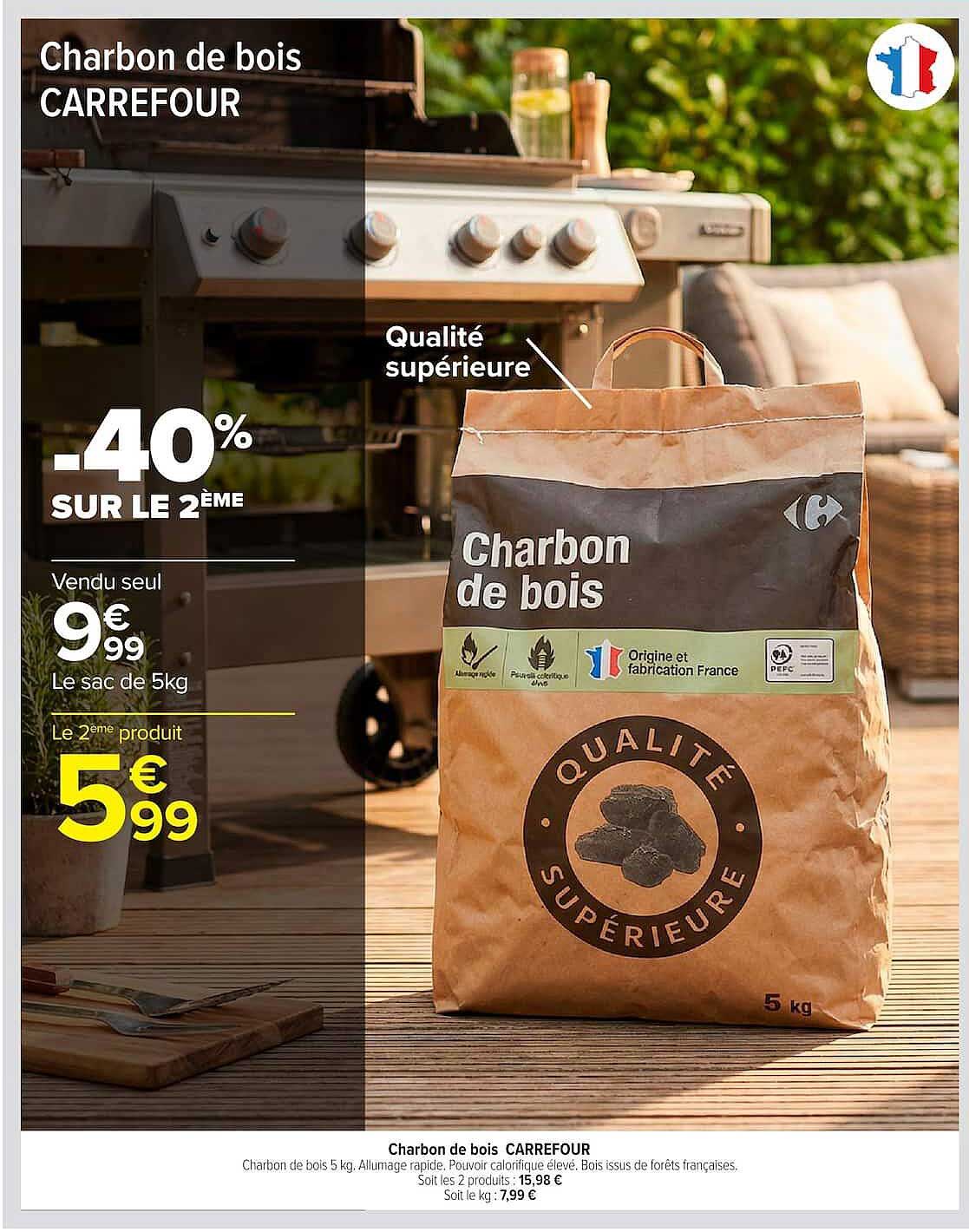 Charbon de bois CARREFOUR