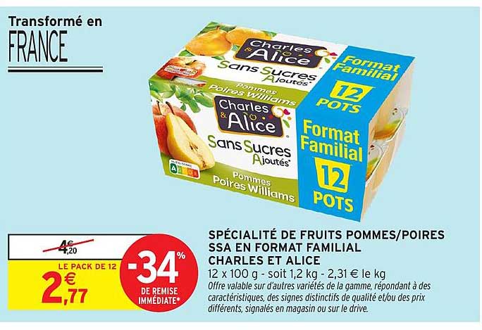 Charles et Alice Sans Sucres Ajoutés