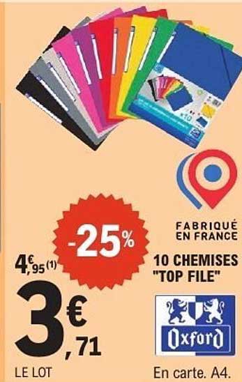 Chemises "Top File