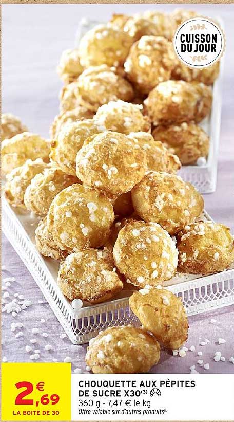 CHOUQUETTE AUX PÉPITES DE SUCRE X30̀?