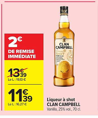 CLAN CAMPBELL Shot Vanilla