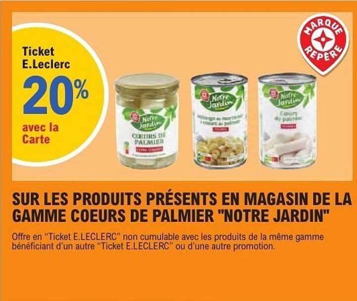 COEURS DE PALMIER "NOTRE JARDIN