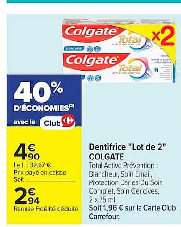 Colgate Dentifrice