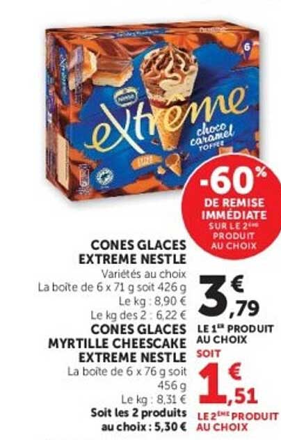 CONES GLACES EXTREME NESTLE