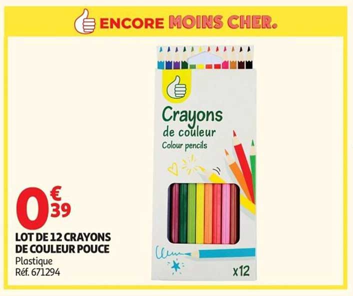 Crayons de couleur POUCE