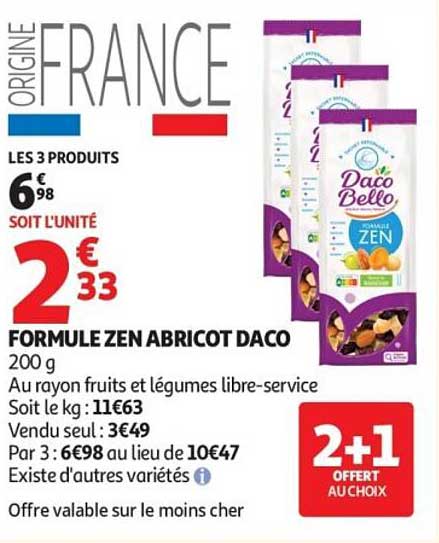 Daco Bello FORMULE ZEN ABRICOT
