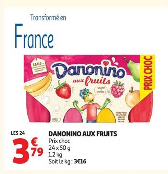 Danonino aux fruits