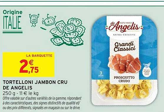 de Angelis Tortelloni Jambon Cru