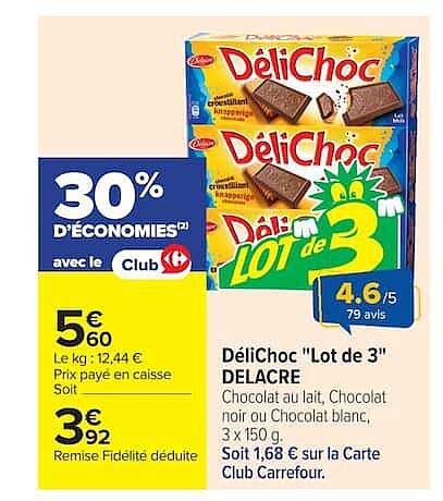 DéliChoc Lot de 3