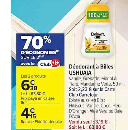 Déodorant à Billes USHUAIA