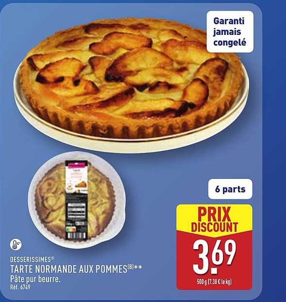 DESSERISSIMES TARTE NORMANDE AUX POMMES