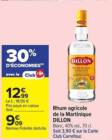 DILLON Rhum agricole de la Martinique