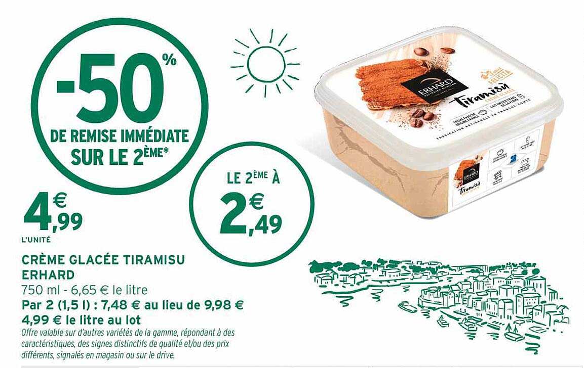 ERHARD Crème glacée Tiramisu