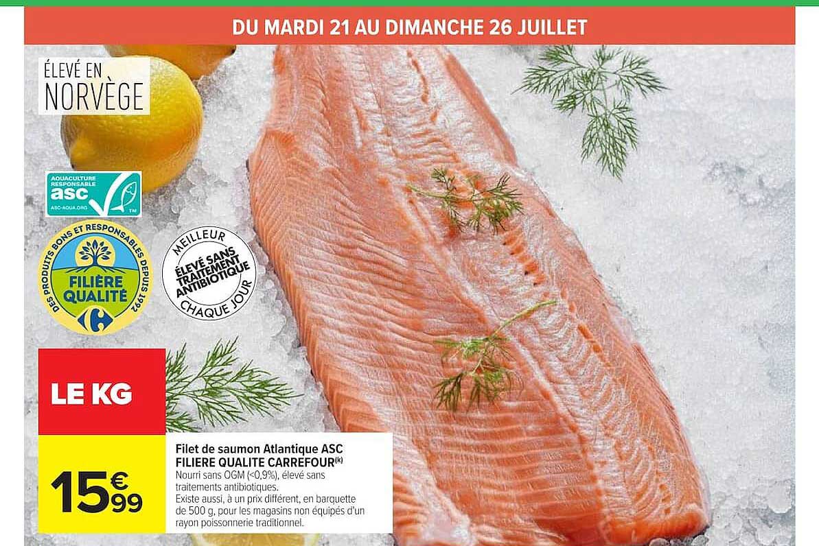 Filet de saumon Atlantique ASC