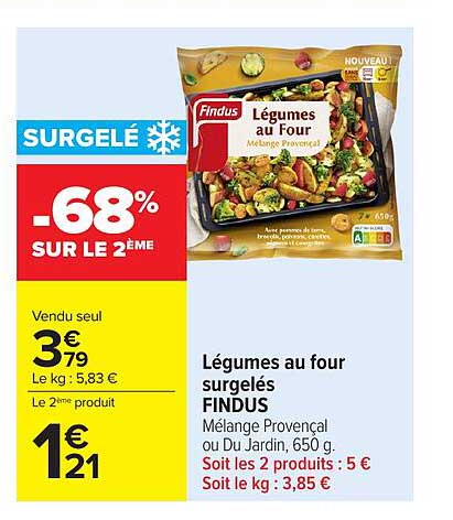 Findus Légumes au Four
