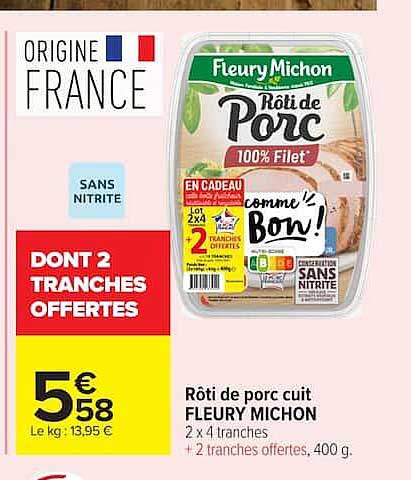 Fleury Michon Rôti de porc