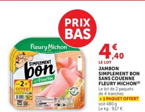 Fleury Michon Simply bon à l'étouffée