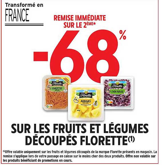 FLORETTE FRUITS ET LÉGUMES DÉCOUPÉS
