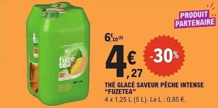 Fuze tea THÉ GLACÉ SAVEUR PÊCHE INTENSE