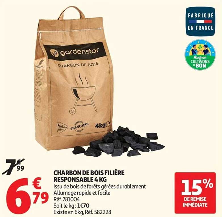 Gardenstar Charbon de bois