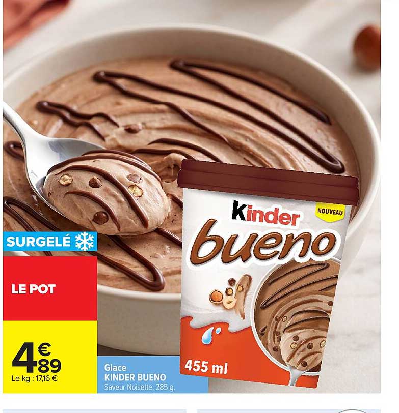 Glace KINDER BUENO