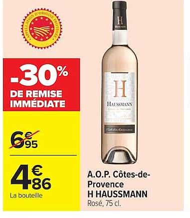 H HAUSSMANN Rosé, 75 cl