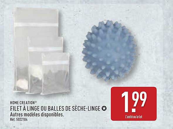 HOME CREATION FILET À LINGE OU BALLES DE SÈCHE-LINGE