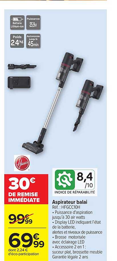Hoover Aspirateur balai