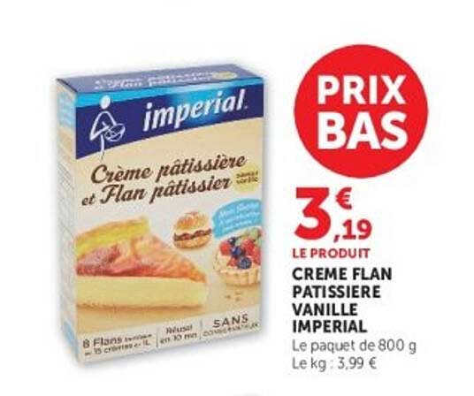 Imperial Crème pâtissière et Flan pâtissier
