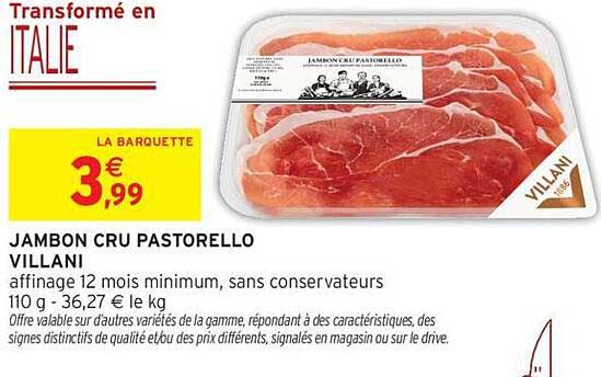 JAMBON CRU PASTORELLO VILLANI
