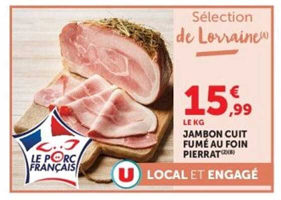 JAMBON CUIT FUMÉ AU FOIN PERRAT