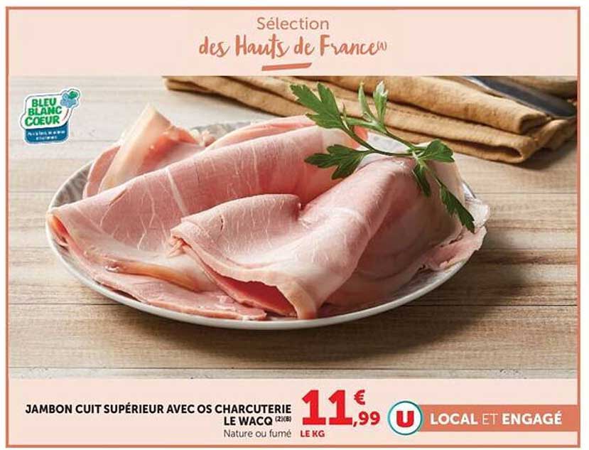 JAMBON CUIT SUPÉRIEUR AVEC OS CHARCUTERIE
