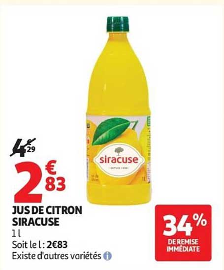 JUS DE CITRON SIRACUSE