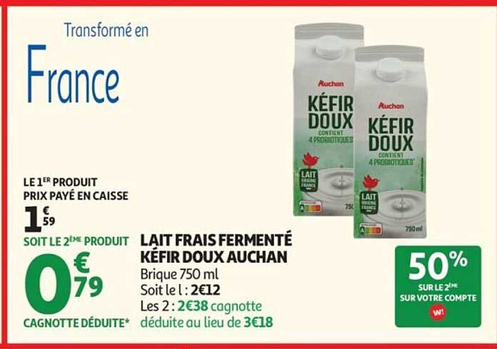 KÉFIR DOUX AUCHAN