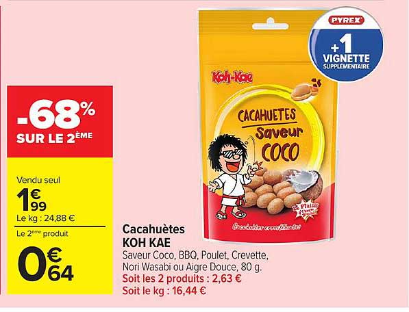 KOH KAE Cacahuètes Saveur Coco