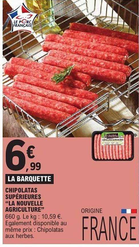 LA BARQUETTE CHIPOLATAS SUPÉRIEURES