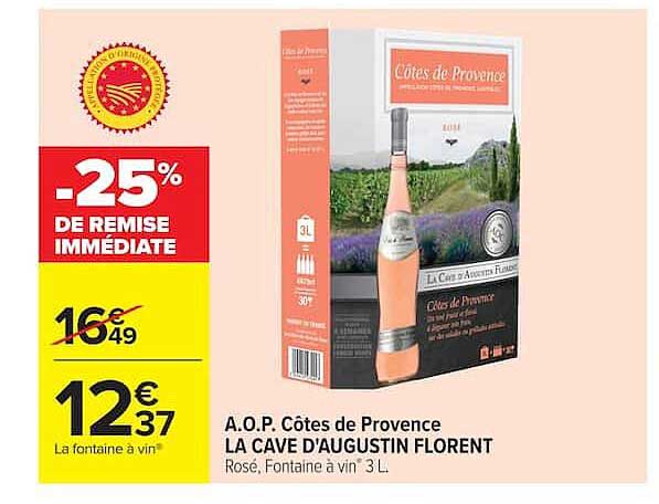 LA CAVE D'AUGUSTIN FLORENT Côtes de Provence