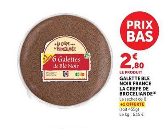 La Crêpe de Brocéliande 6 Galettes de blé Noir